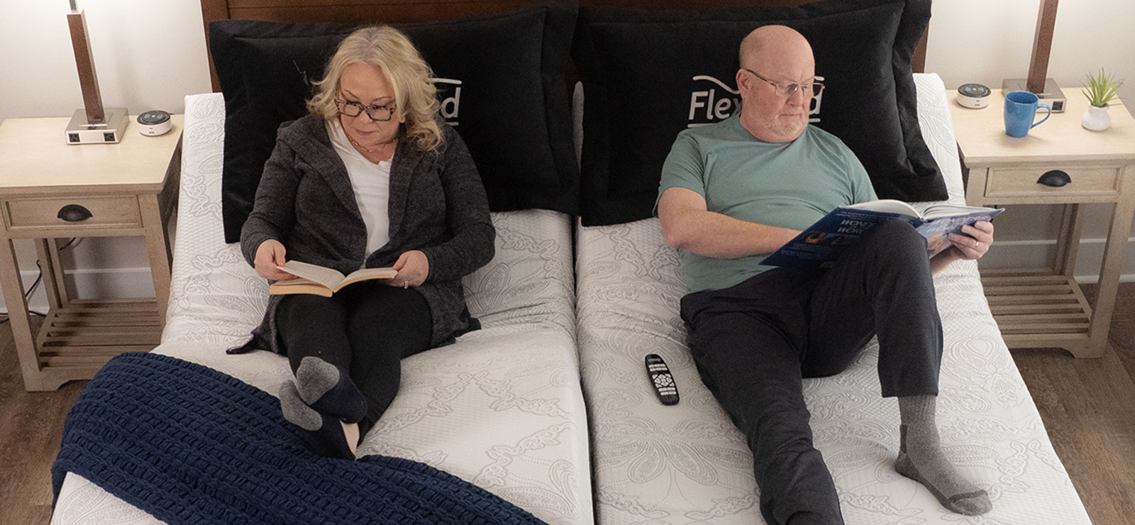 Flexabed Hi-Low split king fully electric adjustable bed